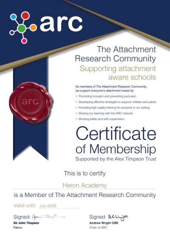 Heron Academy - A member of the Attachment Research Community